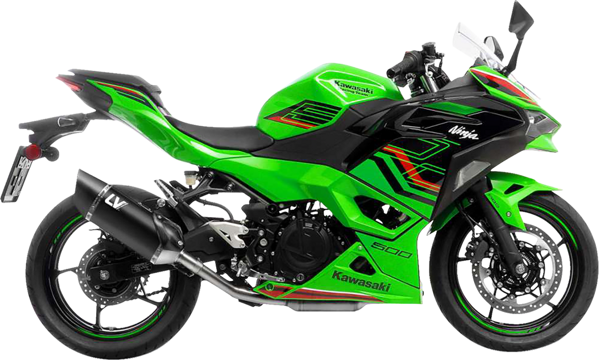 LeoVince LV-14 R Slip-On Muffler - Black Edition - Z/Ninja 400/500