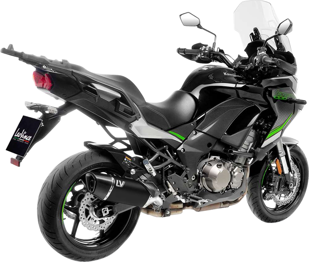 LeoVince LV-14 R Slip-On Muffler - Black - Kawasaki Versys 1000