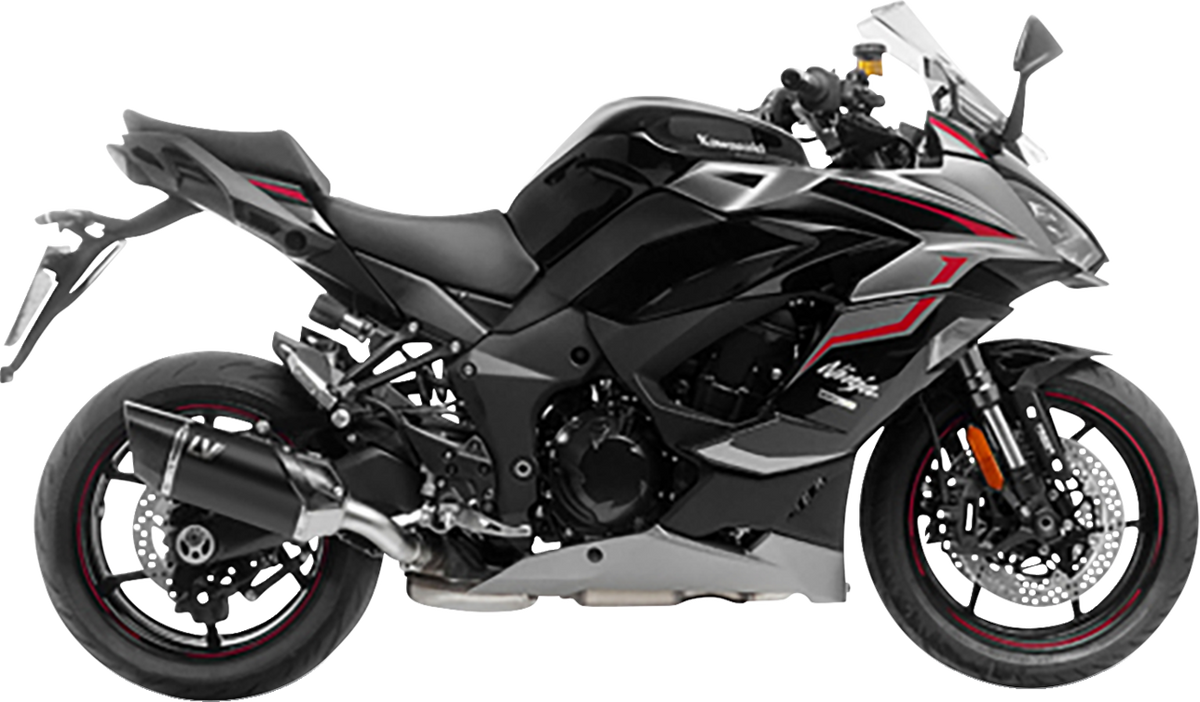 LeoVince LV-14 R Slip-On Muffler - Black - Ninja 1000 SX
