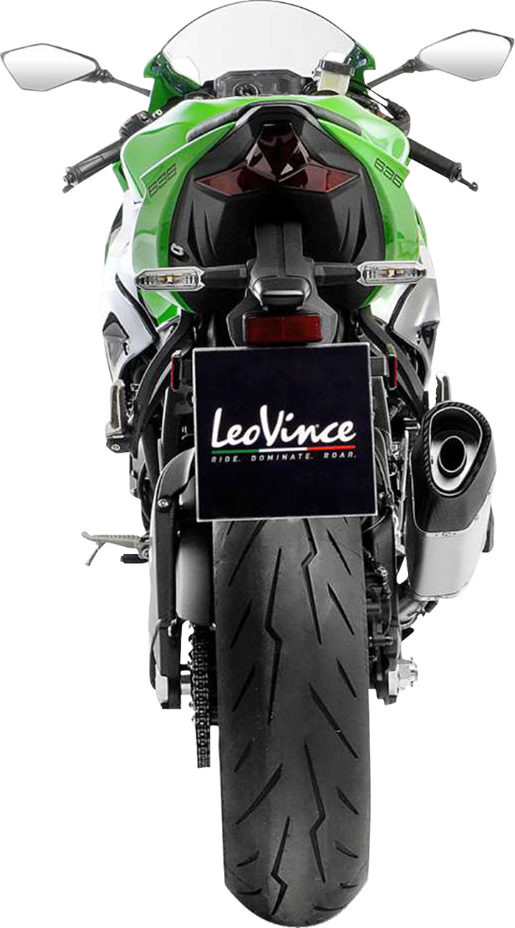 LeoVince LV-14 R Slip-On Muffler - Stainless Steel - Kawasaki ZX-6R