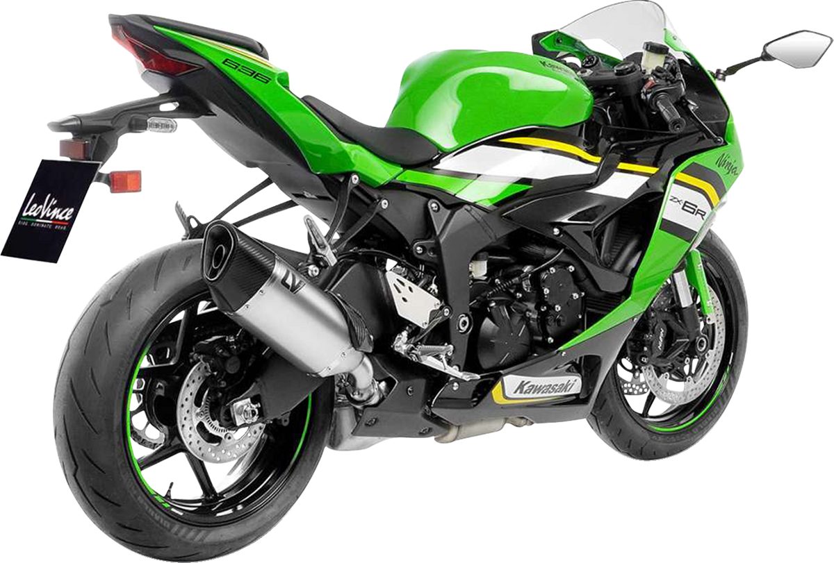 LeoVince LV-14 R Slip-On Muffler - Stainless Steel - Kawasaki ZX-6R