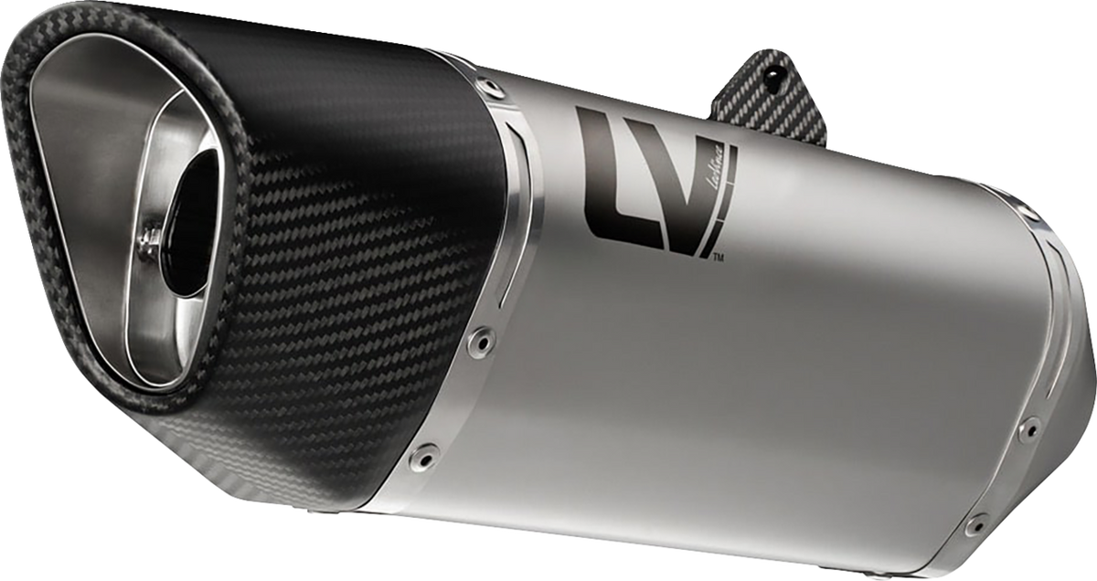 LeoVince LV-14 R Slip-On Muffler - Stainless Steel - Z/Ninja 400/500