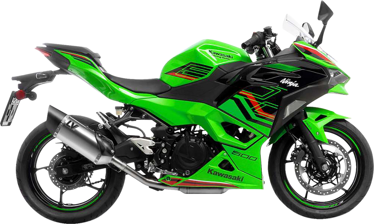 LeoVince LV-14 R Slip-On Muffler - Stainless Steel - Z/Ninja 400/500