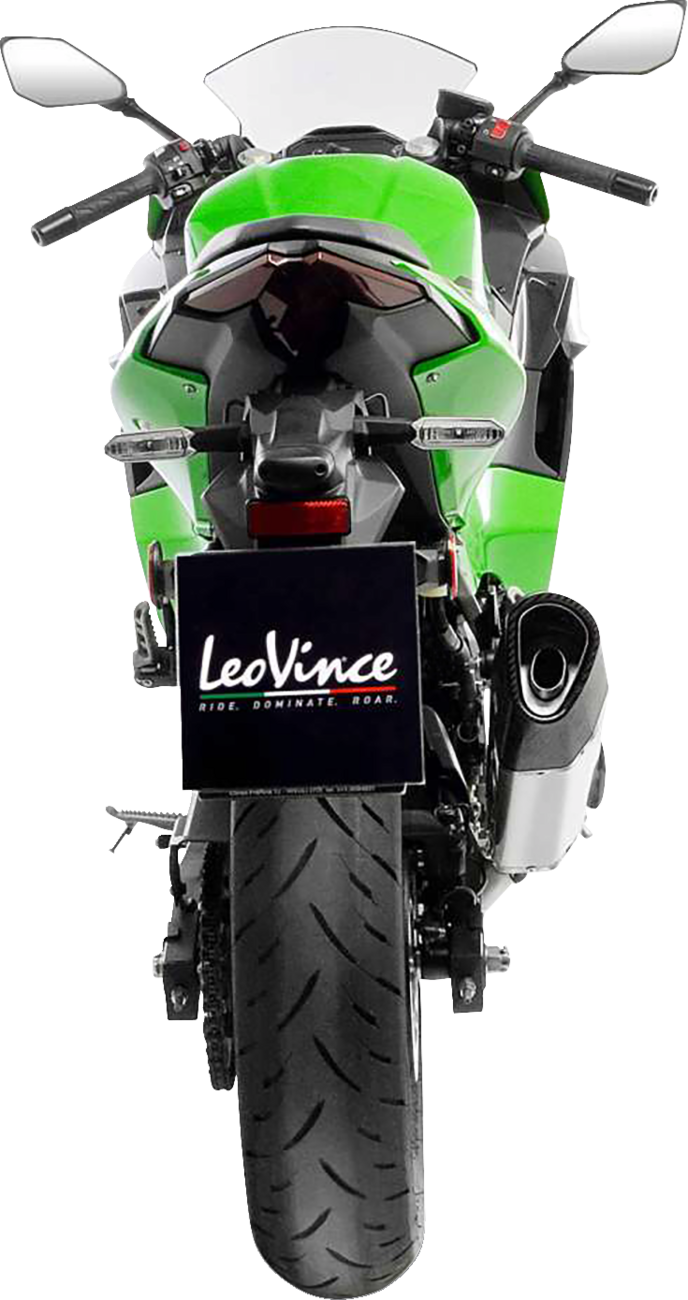 LeoVince LV-14 R Slip-On Muffler - Stainless Steel - Z/Ninja 400/500