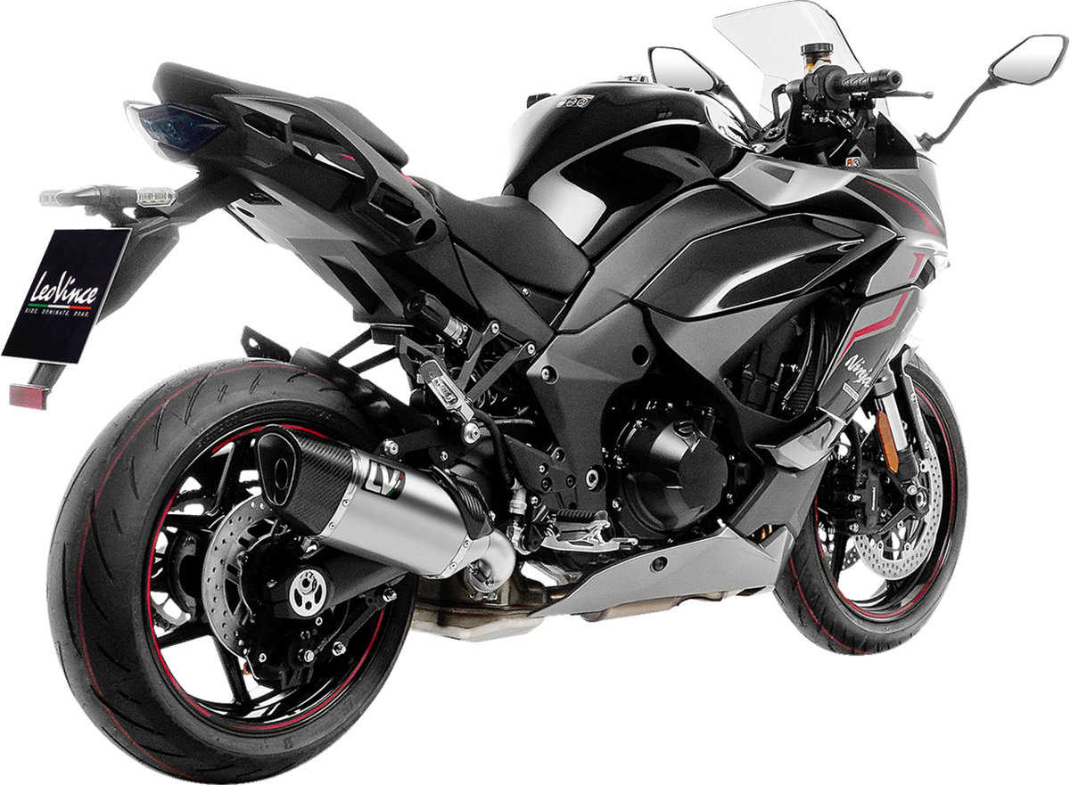 LeoVince LV-14 R Slip-On Muffler - Titanium - Kawasaki Ninja 1000 (2)