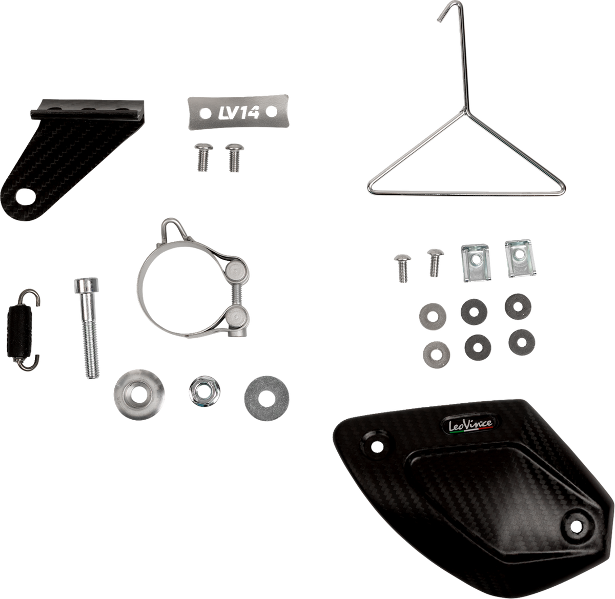 LeoVince LV-14 R Slip-On Muffler - Titanium - Kawasaki Ninja 400/500
