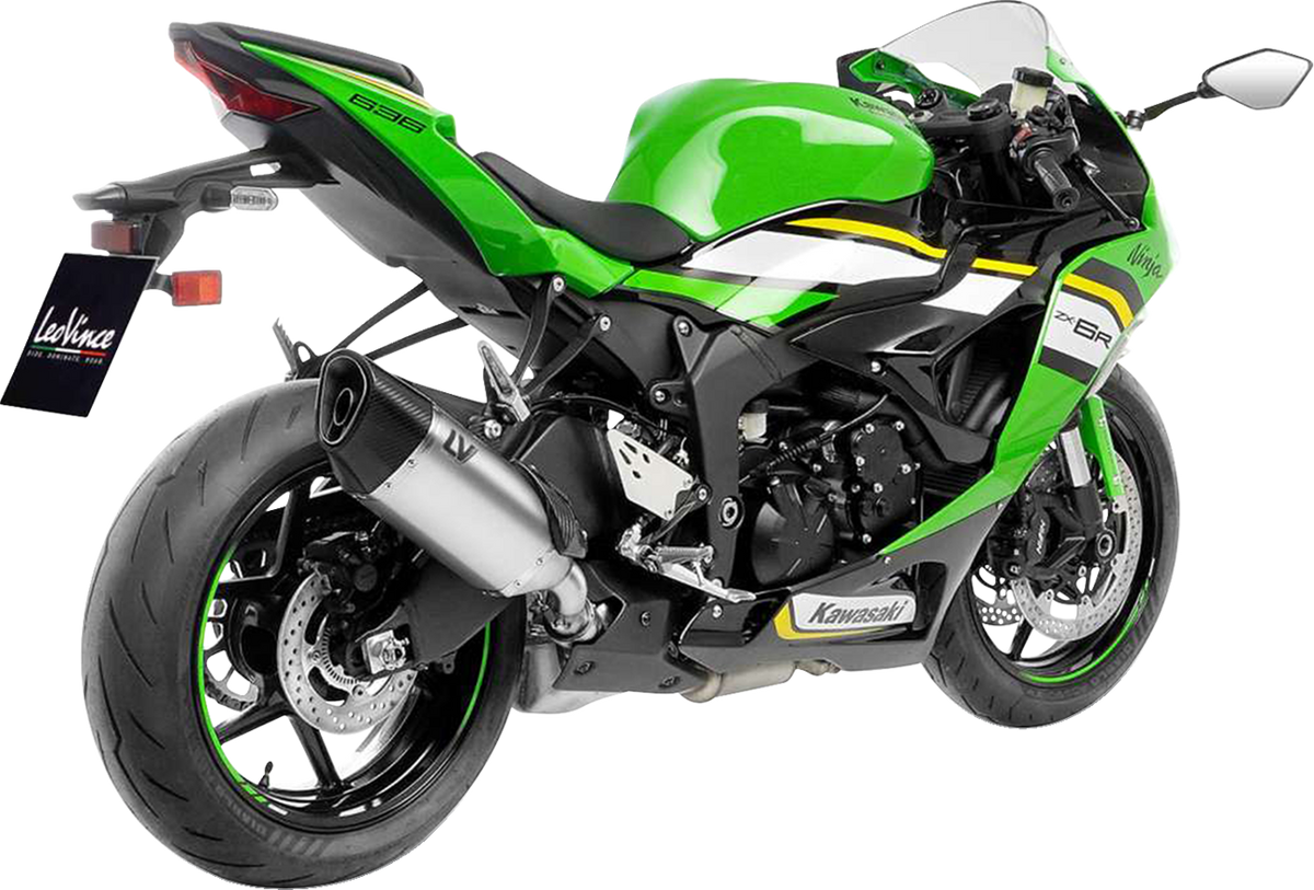 LeoVince LV-14 R Slip-On Muffler - Titanium - Kawasaki ZX-6R