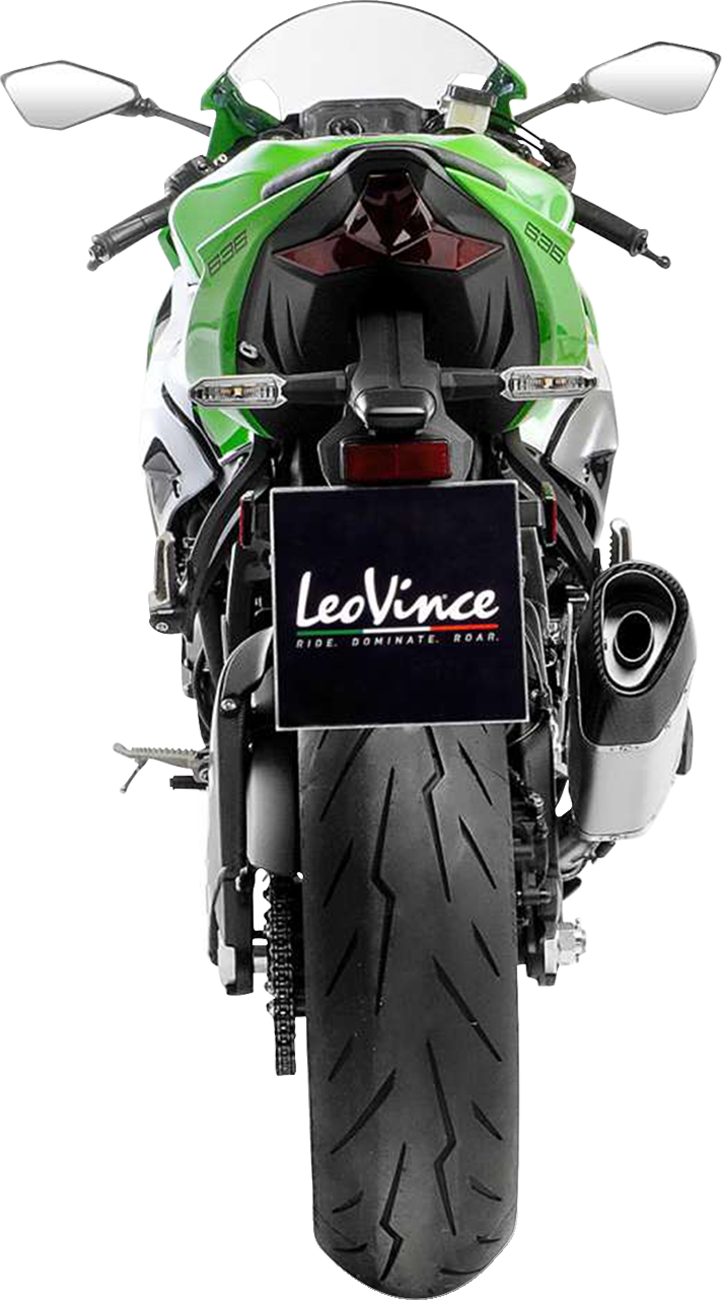 LeoVince LV-14 R Slip-On Muffler - Titanium - Kawasaki ZX-6R