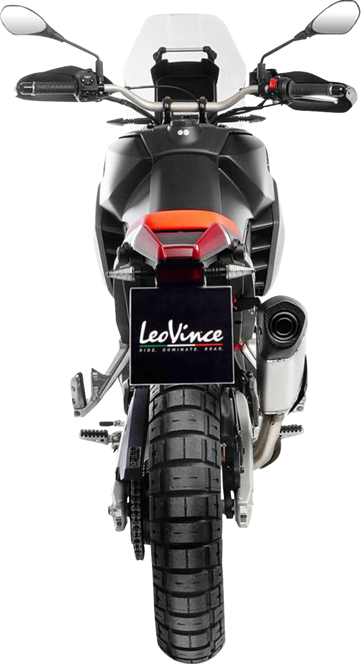 LeoVince LV-14 Slip-On Muffler - Stainless Steel - Aprilia Tuareg 660