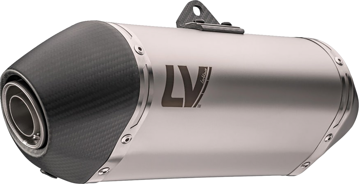 LeoVince LV-14 Slip-On Muffler - Stainless Steel - XL 750 Transalp