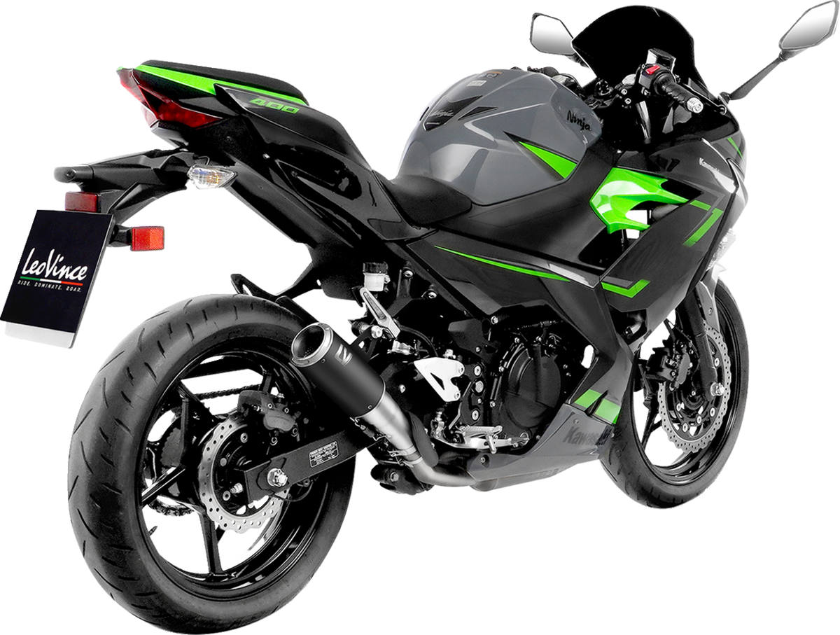 LeoVince LV Corsa Muffler - Black Edition - Ninja 400