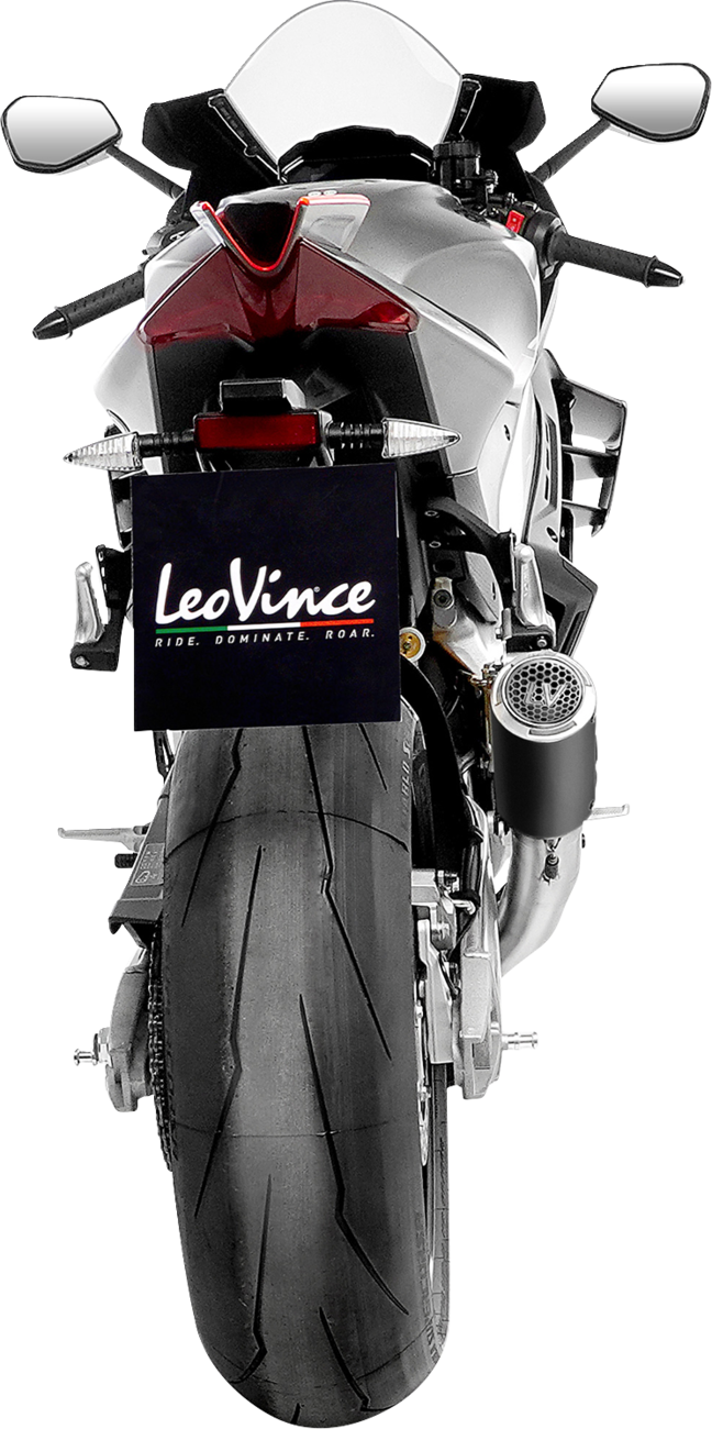 LeoVince LV Corsa S Black Edition Slip-On Muffler - Aprilia RSV4 Tuono V4