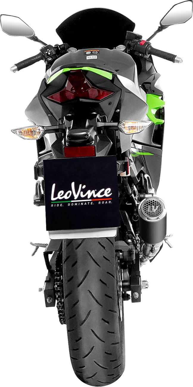 LeoVince LV Corsa S Black Edition Slip-On Muffler - Kawasaki Ninja 400/500 (2)