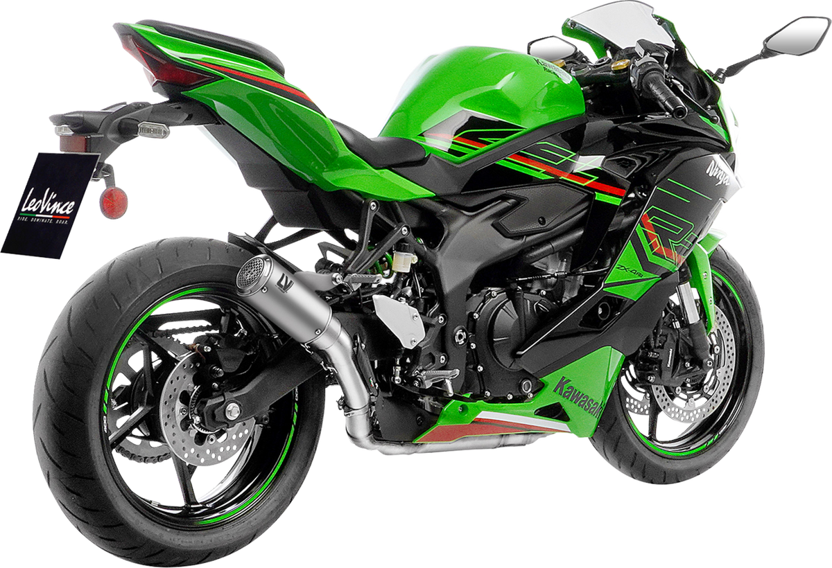 LeoVince LV Corsa S Slip-On Muffler - Titanium - Kawasaki ZX-4R/RR (2)
