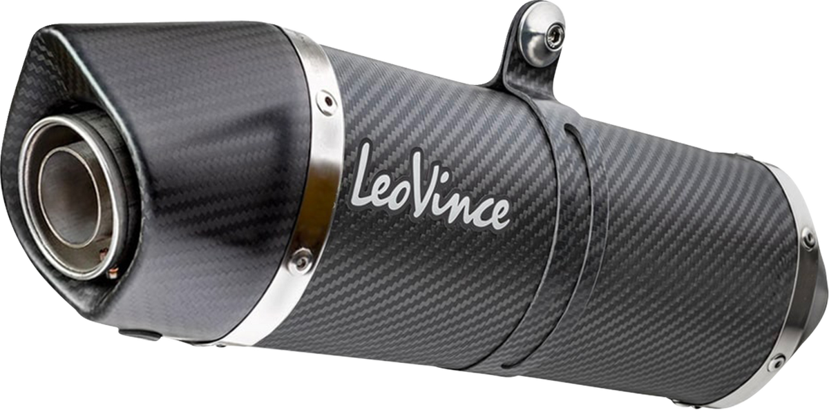 LeoVince LV One EVO Slip-On Muffler - Black Carbon Fiber