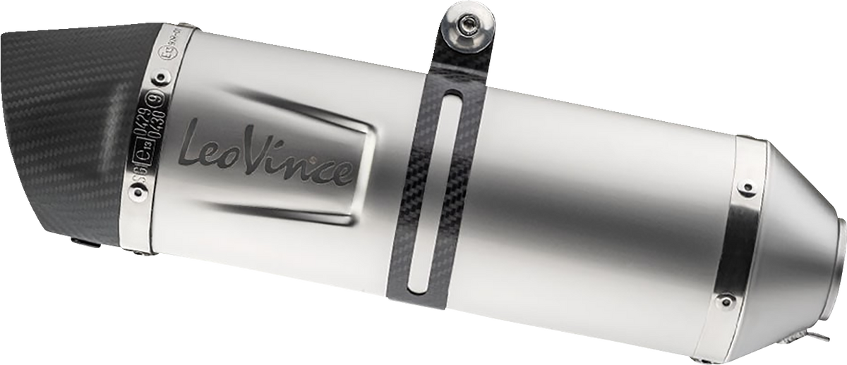 LeoVince LV One Evo Slip-On Muffler - Stainless Steel - F800GS