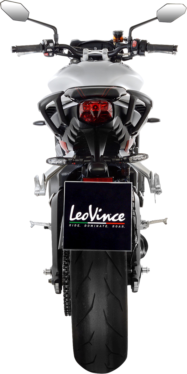 LeoVince LV One Evo Slip-On Muffler - Stainless Steel - Street Triple 765