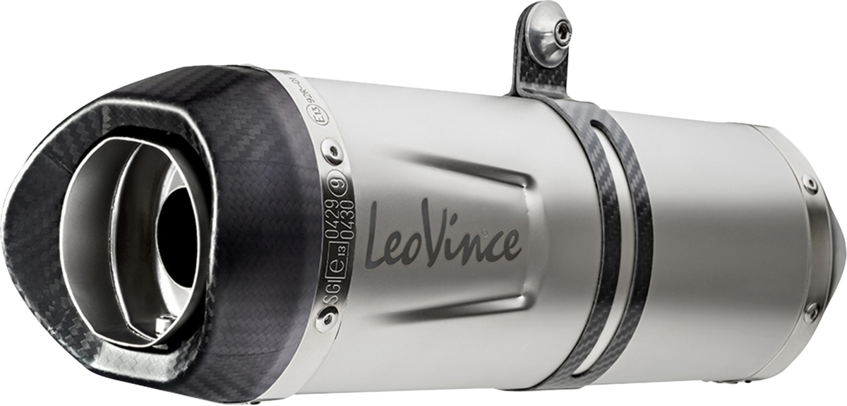 LeoVince LV One Evo Slip-On Muffler - Stainless Steel - Street Triple 765