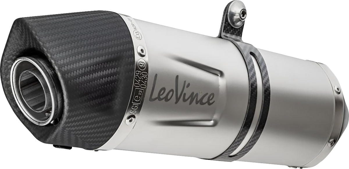 LeoVince LV One EVO Slip-On Muffler - Stainless Steel - Tiger 900 - 1811-4742