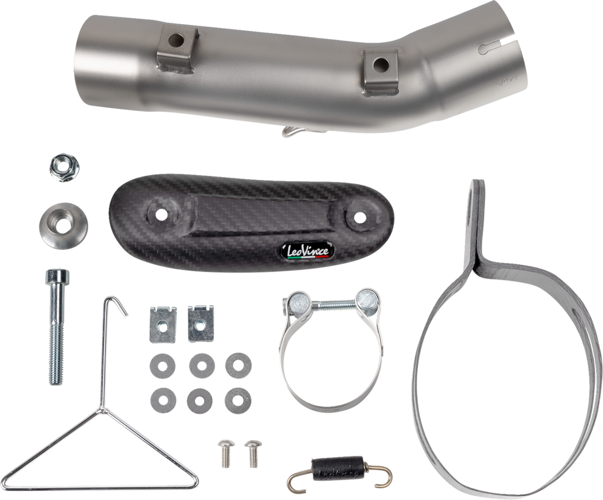 LeoVince LV One Slip-On Muffler - Black - Honda XL750 Transalp