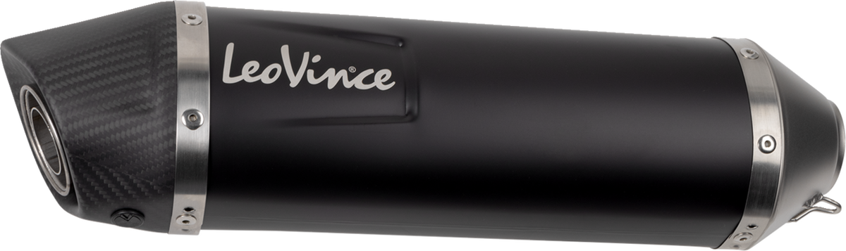 LeoVince LV One Slip-On Muffler - Black - Honda XL750 Transalp