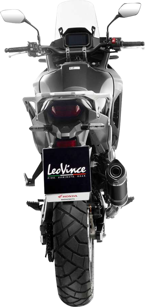LeoVince LV One Slip-On Muffler - Black - Honda XL750 Transalp