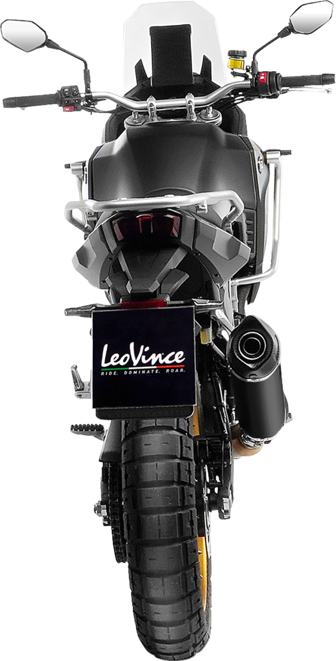 LeoVince LV One Slip-On Muffler - Black Stainless Steel