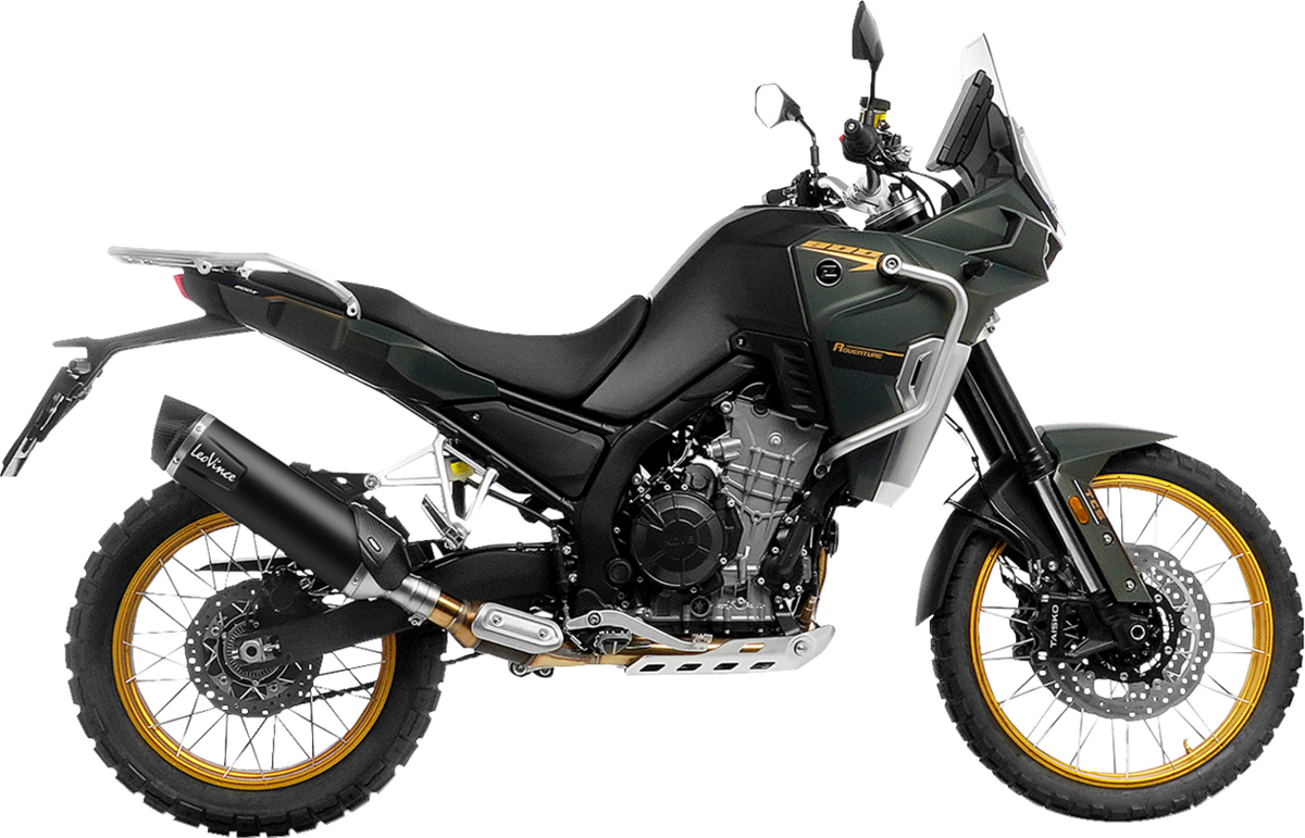 LeoVince LV One Slip-On Muffler - Black Stainless Steel
