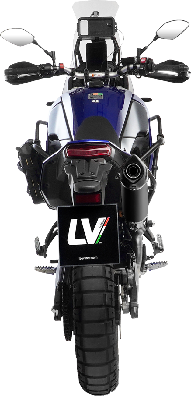 LeoVince LV One Slip-On Muffler - High Mount - Black - Tenere 700