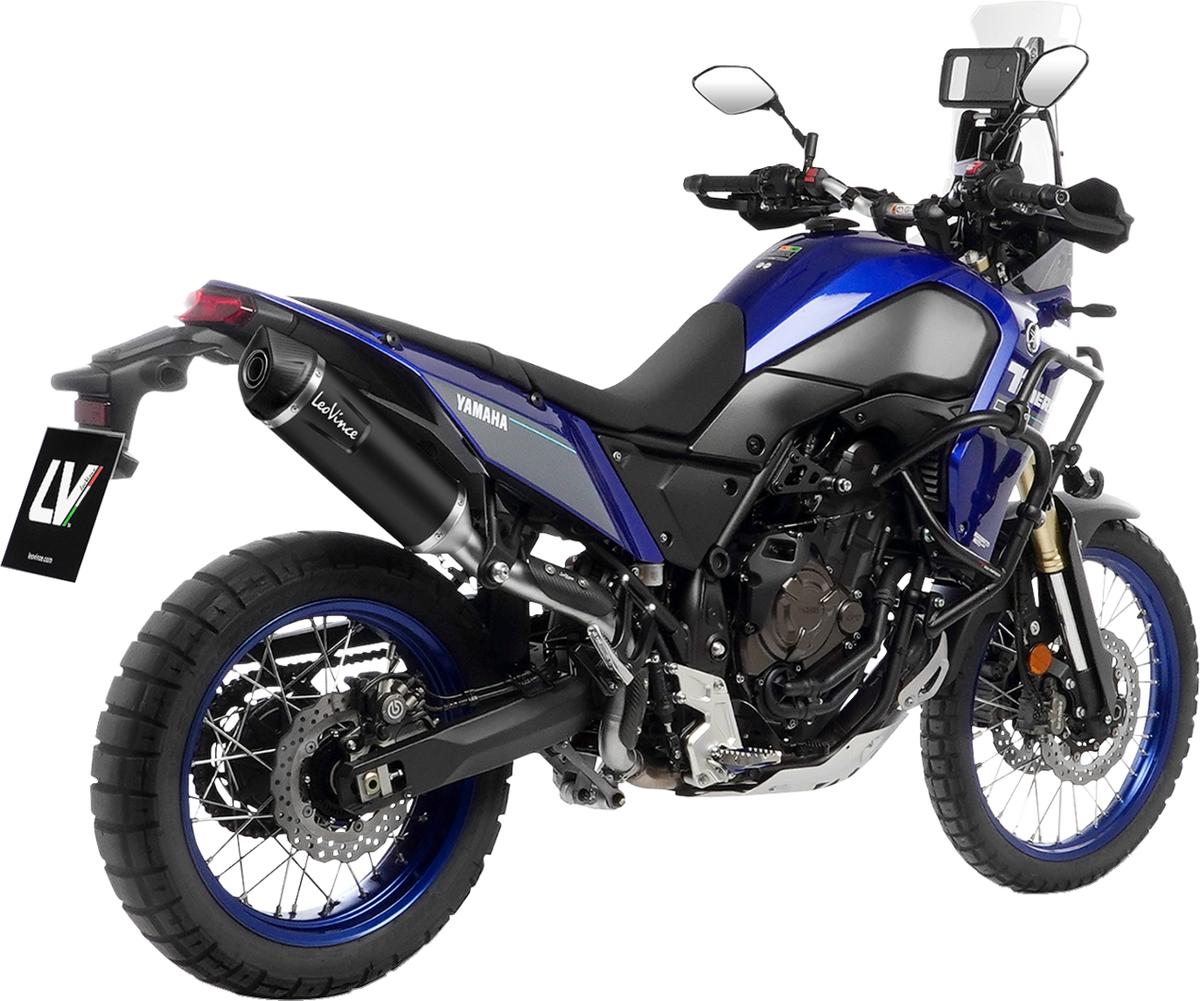 LeoVince LV One Slip-On Muffler - High Mount - Black - Tenere 700