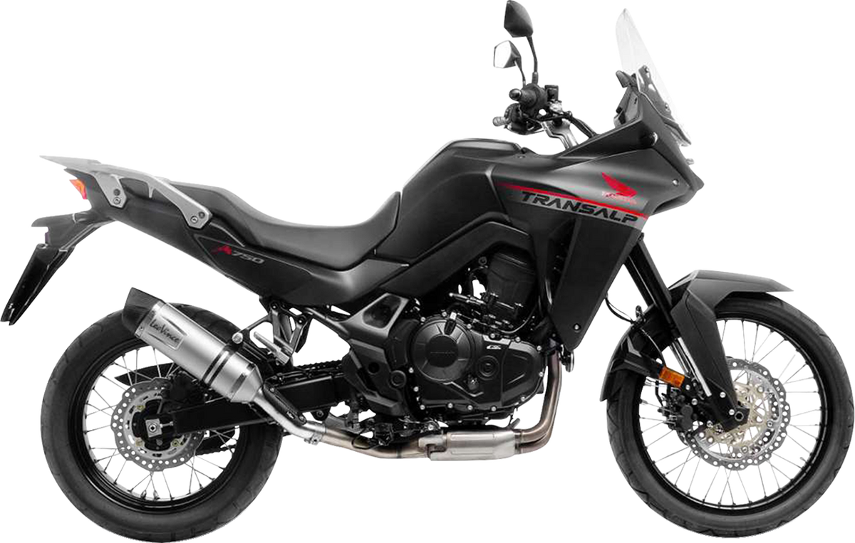 LeoVince LV One Slip-On Muffler - Stainless Steel - Honda XL750 Transalp