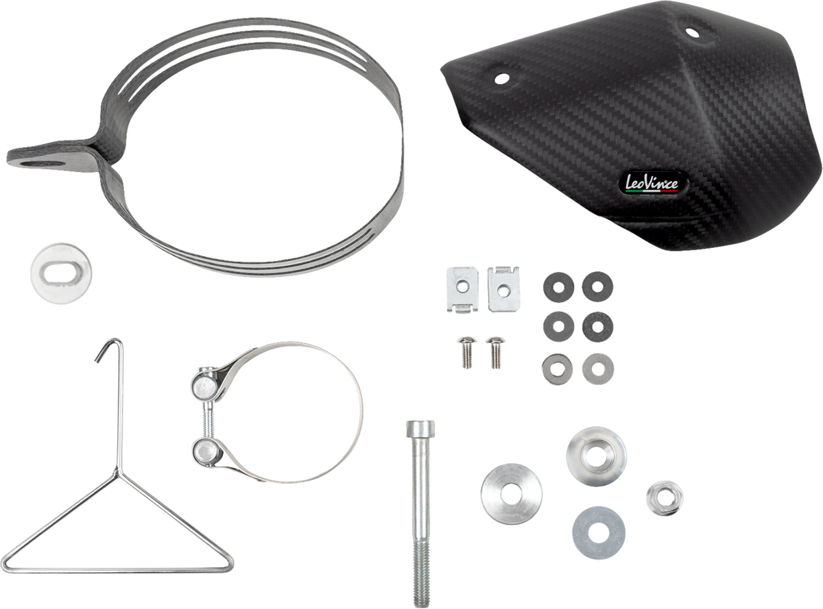 LeoVince Slip-On Muffler - Black Stainless Steel
