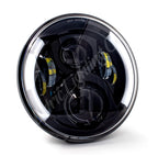 Letric Lighting 7in Integrated W/Switchbacks Turn Signal Black