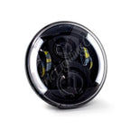 Letric Lighting 7in Integrated W/Switchbacks Turn Signal Black