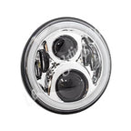 Letric Lighting 7in LED Chrome Full-Halo Indian
