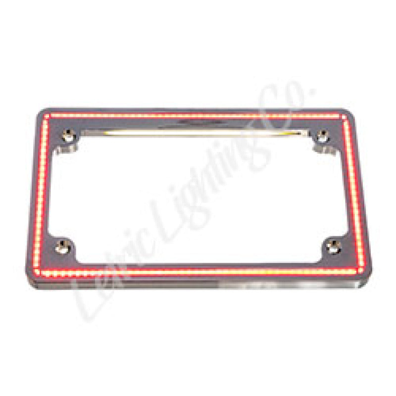 Letric Lighting 14+ Indian Big Twin Perfect Plate Light License Plate Frame Chrome
