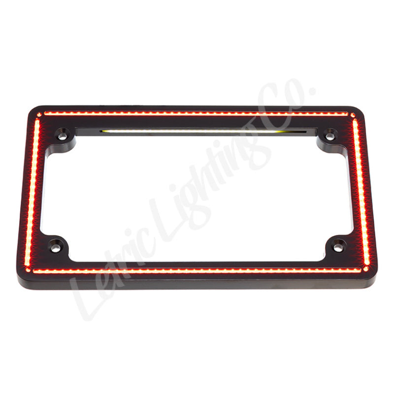 Letric Lighting 14+ Indian Scout Perfect Plate License Plate Frame Matte Black