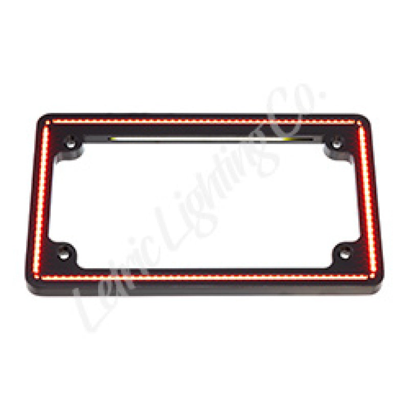 Letric Lighting 14+ Indian Twin Perfect Plate License Plate Frame Matte Black