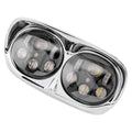 Letric Lighting LED Headlight Dual 5.75in Black/Chrome