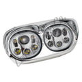 Letric Lighting Headlight Dual W/Halo 5.75in Chrome