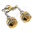 Letric Lighting Grip Indicators Lights Brass Cap White/Amber