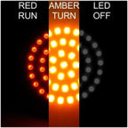 Letric Lighting Premium Bullet Style Switchbacks Red