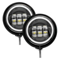 Letric Lighting 4.5in Full Halo Black - Harley-Davidson, 30 models (1997–2023)