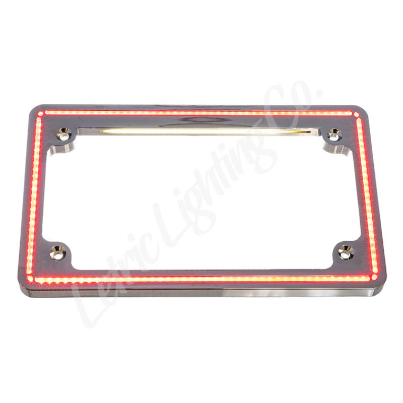 Letric Lighting 18+ HD Softail Perfect Plate Light License Plate Frame Chrome