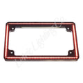 Letric Lighting 10-13 HD Road Glide/ Street Glide Perfect Plate Light License Plate Frame Black