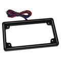 Letric Lighting 14+ HD Sportster Perfect Plate Light License Plate Frame Matte Black