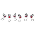Letric Lighting Royal Flush Mount 9-16in Stl/Red