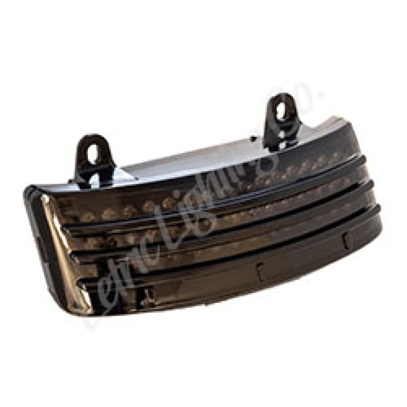 Letric Lighting Tri-Bar Fndr Taillight LED Smoke - Harley-Davidson, 7 models (2010–2013)