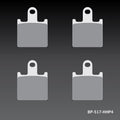 Renthal 08+ Kawasaki ZX600 / ZX 1400/ ZG 1400 Front RC-1 Sports Brake Pads