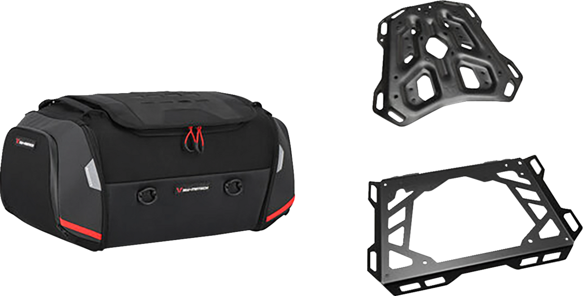 SW-Motech Rackpack Tail Bag System - Black - Suzuki VStrom '14-'24